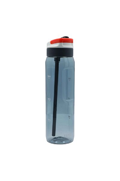 Kambukka Gourd Leak-Proof Water Bottle with Straw Transparent Blue 1 Liter