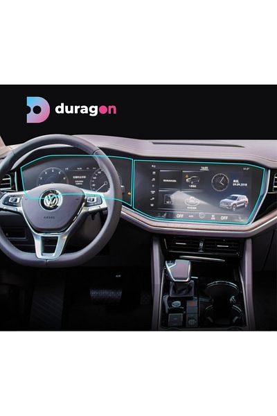 Volkswagen Duragon navigation and dashboard display protection film, for Volkswagen Touareg 2023+, kit