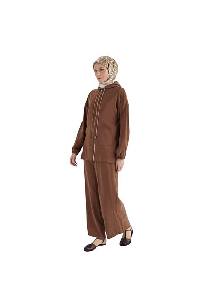 Armine Women's Hooded Pocket Pants Double Suit 25Yt698