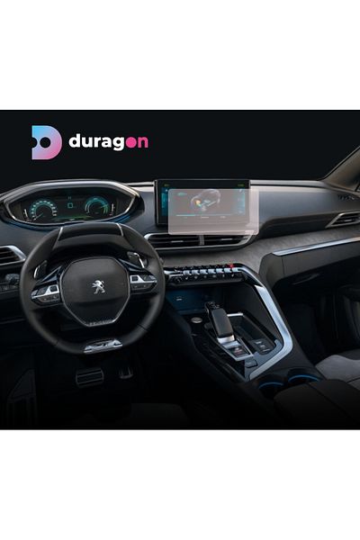 Citroen / Peugeot Navigation Display Protection Film, Duragon, Peugeot 3008 2020+, Matte silicone, Installation kit