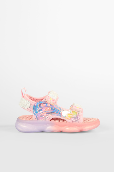 Vicco Can Lighted Girls Preschool Powder Sandals