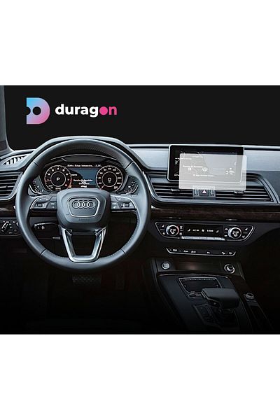 UNIVERSAL CAR Navigation Protection Film Audi Q5 2016-2020, Duragon, Matte silicone, installation kit
