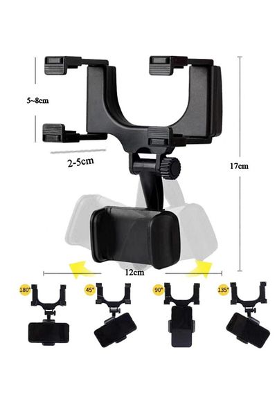 Acousticworld Suport pentru telefon montat pe oglinda retrovizoare auto CM-219