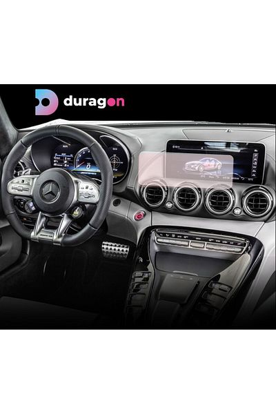MERCEDES Duragon navigation and dashboard clock protection film, for Mercedes AMG GT (C190) 2018+, matte, kit
