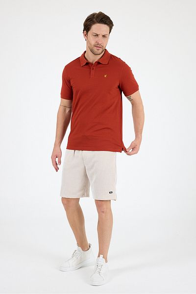 Rodi 95% Cotton 5% Elastane Slim Fit Short Sleeve Comfortable Fabric Breathable Men's Polo Neck T-Shirt 0002