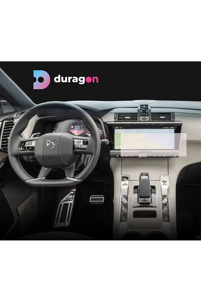 UNIVERSAL CAR Navigation Protection Film DS Automobiles DS 7 2022+, Duragon, Matte silicone, installation kit