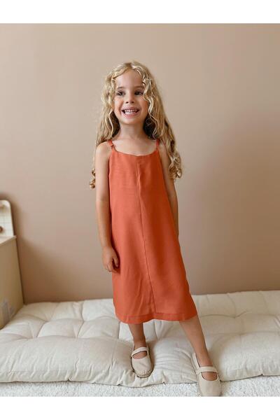 YİGİT BUTİK Yigit Butil Cotton Kumaş Kız Çocuk Elbise
