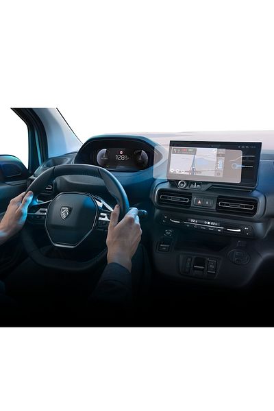 Citroen / Peugeot Navigation Protection Film Peugeot Partner 2024+, Duragon, silicone, installation kit