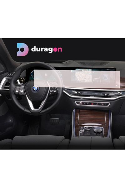 BMW Navigation Screen Protector BMW X6 2024+, Duragon, Transparent silicone, Anti-scratch, installation kit