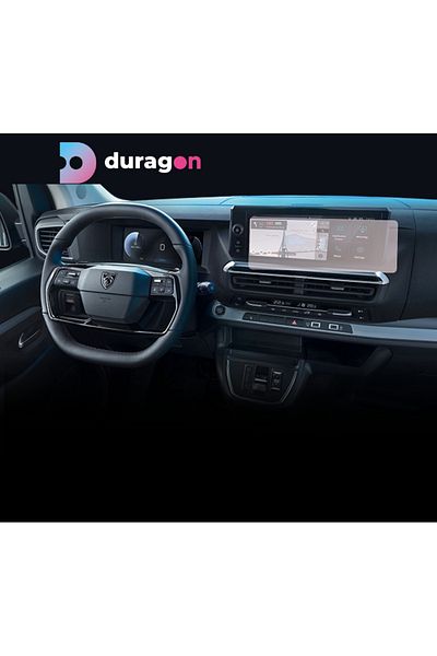 Citroen / Peugeot Navigation Protection Film Peugeot Expert 2024+, Duragon, Matte silicone, installation kit