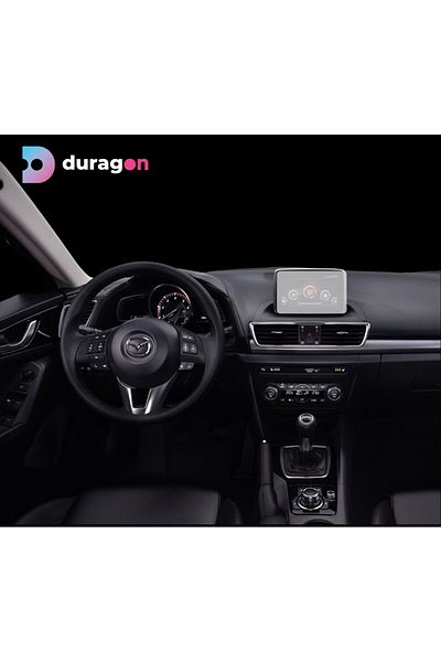 Mazda Navigation Protection Foil Mazda 3 Axela Hatchback 2013-2016, Duragon, transparent silicone, kit