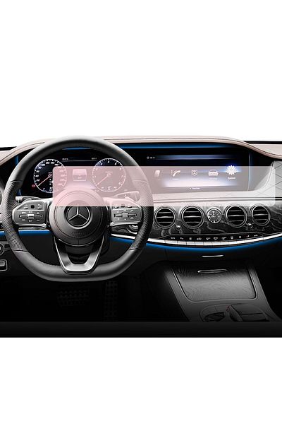 MERCEDES Duragon navigation and dashboard clocks foil, for Mercedes Benz S-Class 2017-2020, matte, kit