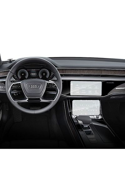 UNIVERSAL CAR Navigation Protection Film Audi A8 2021+, Duragon and AC Display, silicone, installation kit