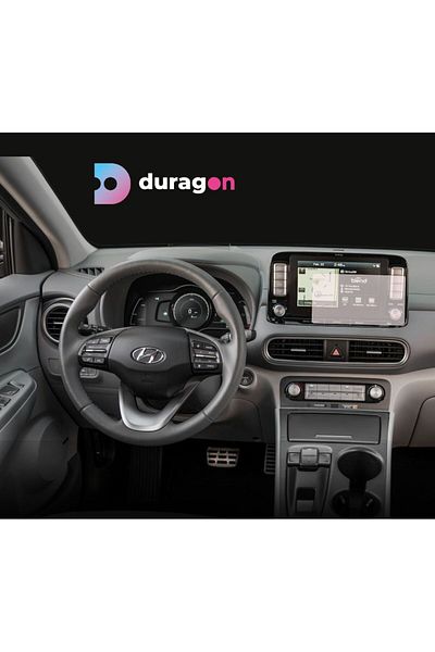 Hyundai Navigation Protection Film Hyundai Kona Electric 2018-2020, Duragon, silicone, installation kit