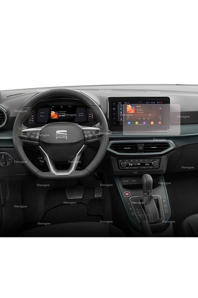 Seat Navigation Protection Film Seat Arona 2021+, Duragon, Matte silicone, installation kit