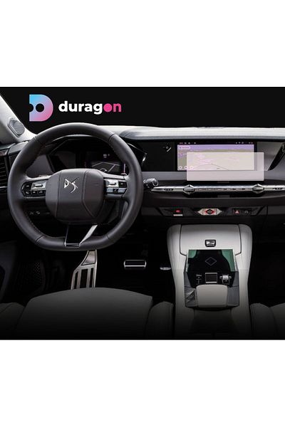 UNIVERSAL CAR Navigation Protection Film DS Automobiles DS 4 2021+, Duragon, Matte silicone, installation kit