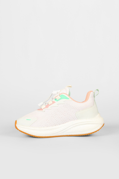 Vicco Knit Basic Girl's White Sneaker