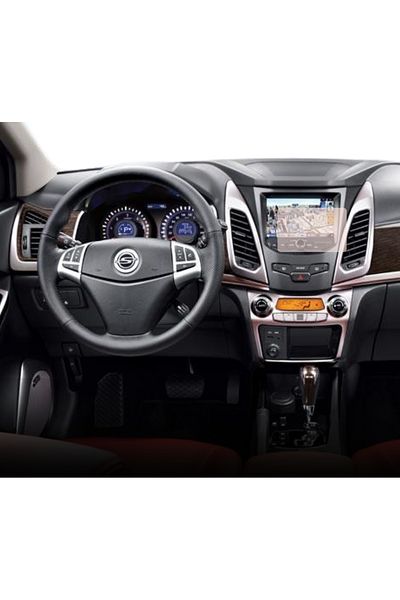 Ssangyong Kyron Duragon navigation display protection film, for Ssangyong Korando C 2013-2017, matte, installation kit