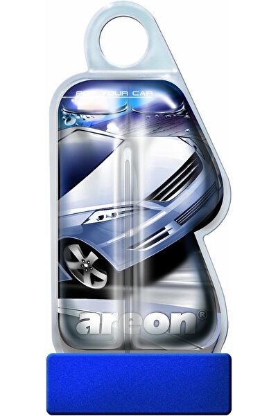 Areon Refreshment Liquid, 8.5ml Scent Car Hanging Freshener, Fresh Air-Black Crystal (LC08) Pack of