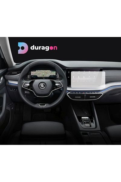Skoda Navigation Protection Film Skoda Octavia 2019-2024, Duragon, Matte silicone, installation kit