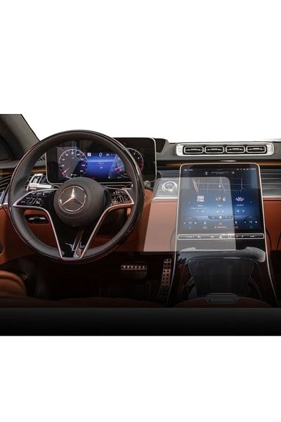 MERCEDES Navigation and dashboard clock foil Duragon, for Mercedes S-Class (W223) / (V223) 2020+, matte, kit