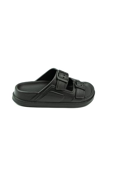 BABALİ Babalı 502 Feelup Black Eva Double Buckle Women's Slippers