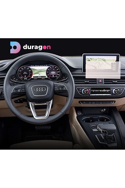 UNIVERSAL CAR Navigation Protection Film Audi A4 2016-2018, Duragon, silicone, installation kit