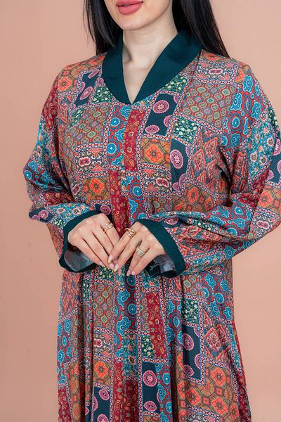IKKXA Pattern Printed Modern Jalabiya