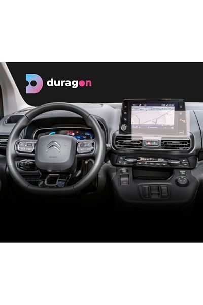 Citroen / Peugeot Navigation Protection Film Citroen e-Berlingo 2023+, Duragon, Matte silicone, installation kit
