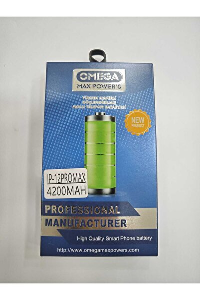 EDA TEKNİK İPHONE 12 PRO MAX UYUMLU OMEGA YÜKSEK AMPERLİ BATARYA