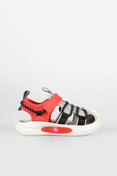 Vicco Thin Lighted Boys Preschool Gray Sandals
