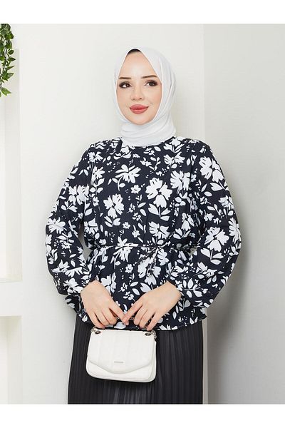 exxitcollection Women's Pleated Skirt Jesica Shirt Double Set