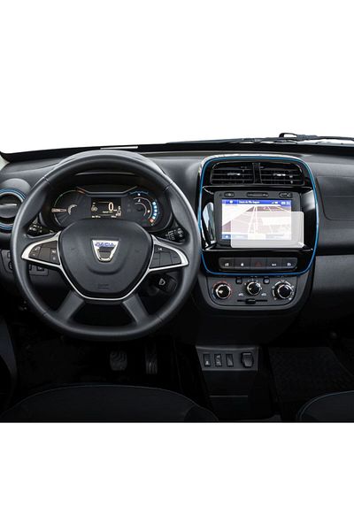 Dacia Navigation Protection Film Dacia Spring Electric 2021-2024, Duragon, silicone, installation kit