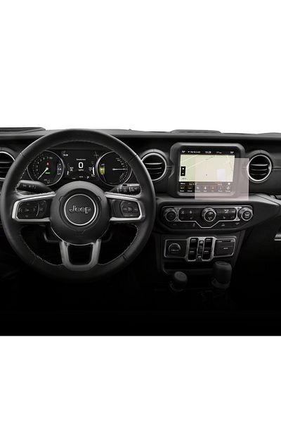 Jeep Duragon navigation display protection film, for Jeep Wrangler 4xe 2021-2023, matte, installation kit