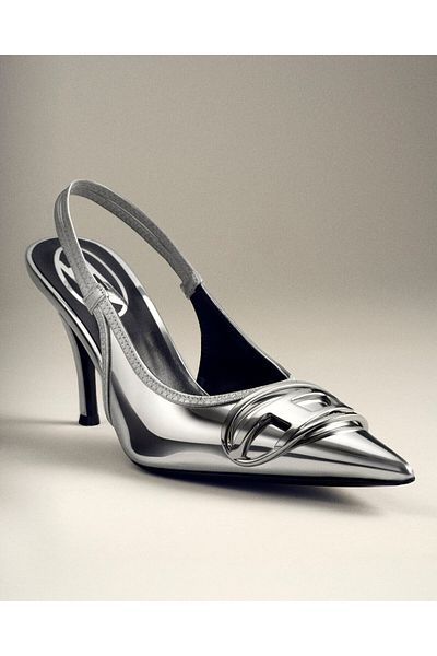 Diesel Sandale damă argintii DIESEL-Y02985P1660 T9002 SILVER