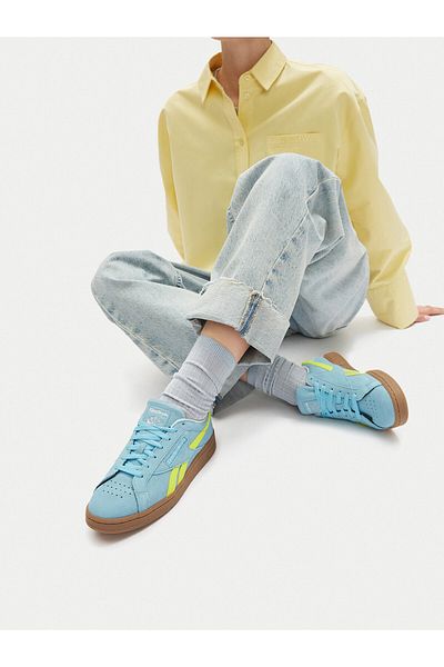 Reebok Teniși albaștri pentru femei REEBOK-CLUB C GROUNDS UK 100221373 Albastru Galben