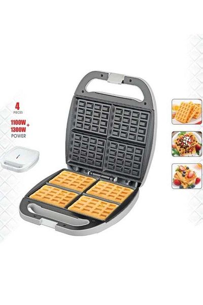 LC Electric Non-Stick Waffle Maker 4-Slice 1300 W