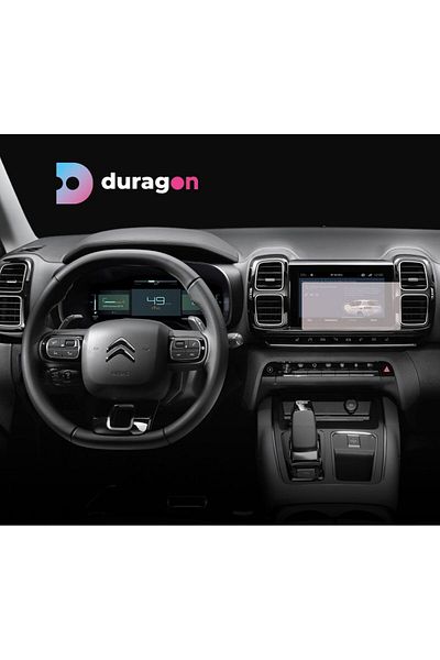 Citroen / Peugeot Duragon navigation display protection film, for Citroen C5 Aircross 2018+, matte, installation kit