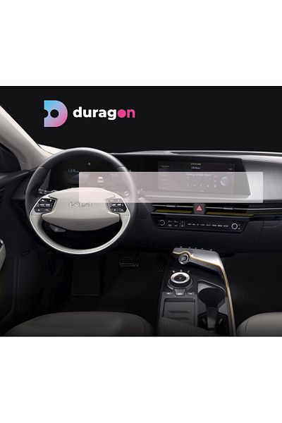 Hyundai / Kia Navigation Protection Film Kia EV6 2021+, Duragon and Dashboards, silicone, installation kit