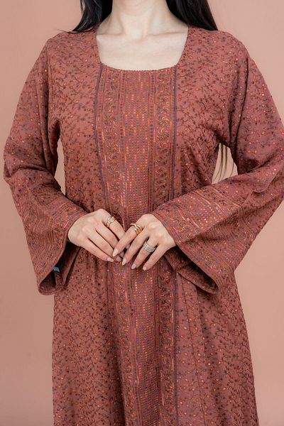 IKKXA Modern Embroidered Jalabiya