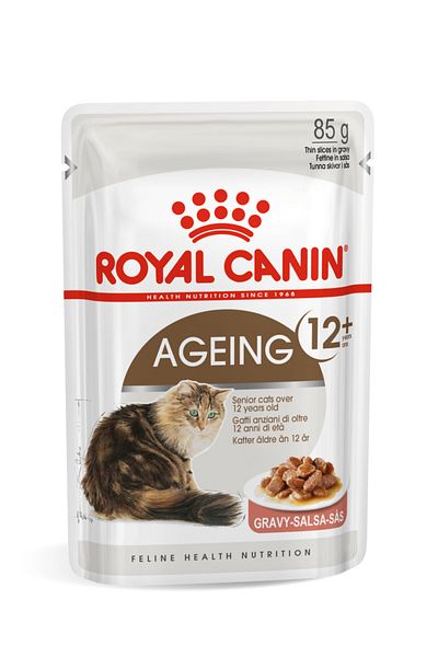 Royal Canin Feline Health Nutrition Ageing 12 Jelly 85g (WET FOOD - POUCHES) Pack Of 6