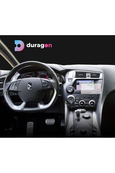 UNIVERSAL CAR Navigation Protection Film DS Automobiles DS 5 2016+, Duragon, Matte silicone, installation kit