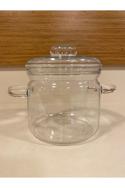 PLUS HOME Cookware Glass Heat Resistant 1.5 Liter