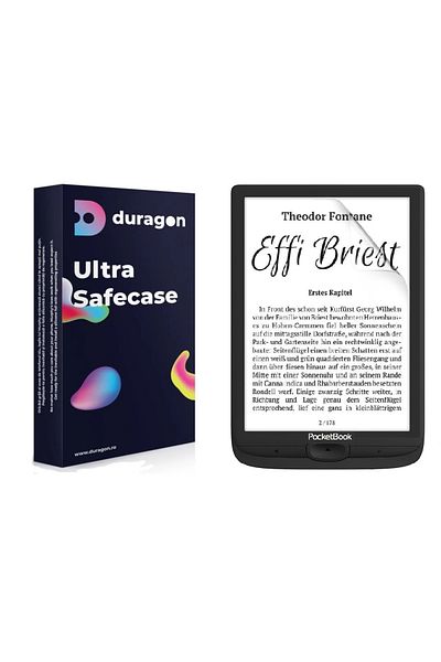 pocketbook Folie Duragon, pentru PocketBook Basic Lux 4, Kit inclus, Silicon Premium
