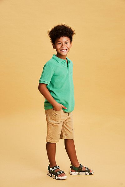 Vicco Tape Lightweight Boy's Khaki Sandals