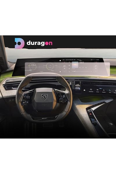 Citroen / Peugeot Navigation Protection Film Peugeot E-5008 2024+, Duragon, Matte silicone, installation kit