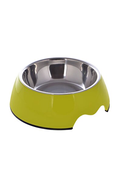 NUTRAPET وعاء دائري من الميلامين بلون أخضر ببغاء صغير: ١٤ × ٤.٥ سم ١٦٠/مل ٥.٤ أونصة