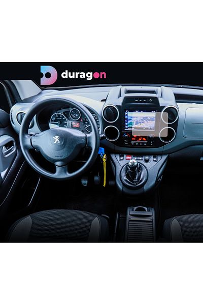 Citroen / Peugeot Navigation Protection Film Peugeot Partner 2018-2023, Duragon, silicone, installation kit