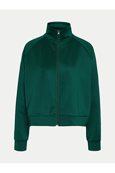 Noisy May Women's Sweatshirt green NOISY MAY-27031532 PONDEROSA PINE WHITE ST...