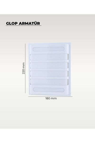 AC AYDINLATMA 30W Comet Led Luminaire White Case White Light